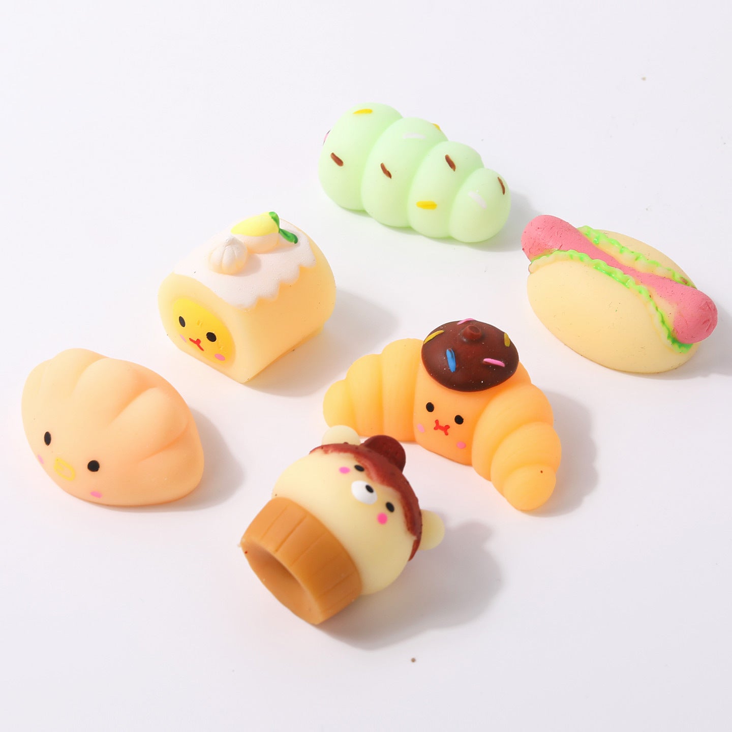 Blind box mini bread squishy, single random box variant