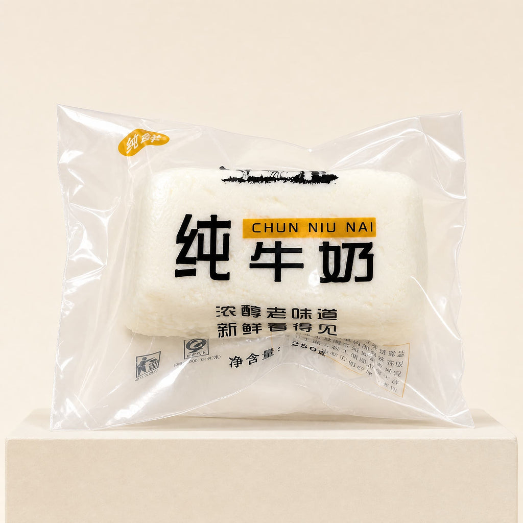 Bag Milk Squishy toy, textured popcorn finish