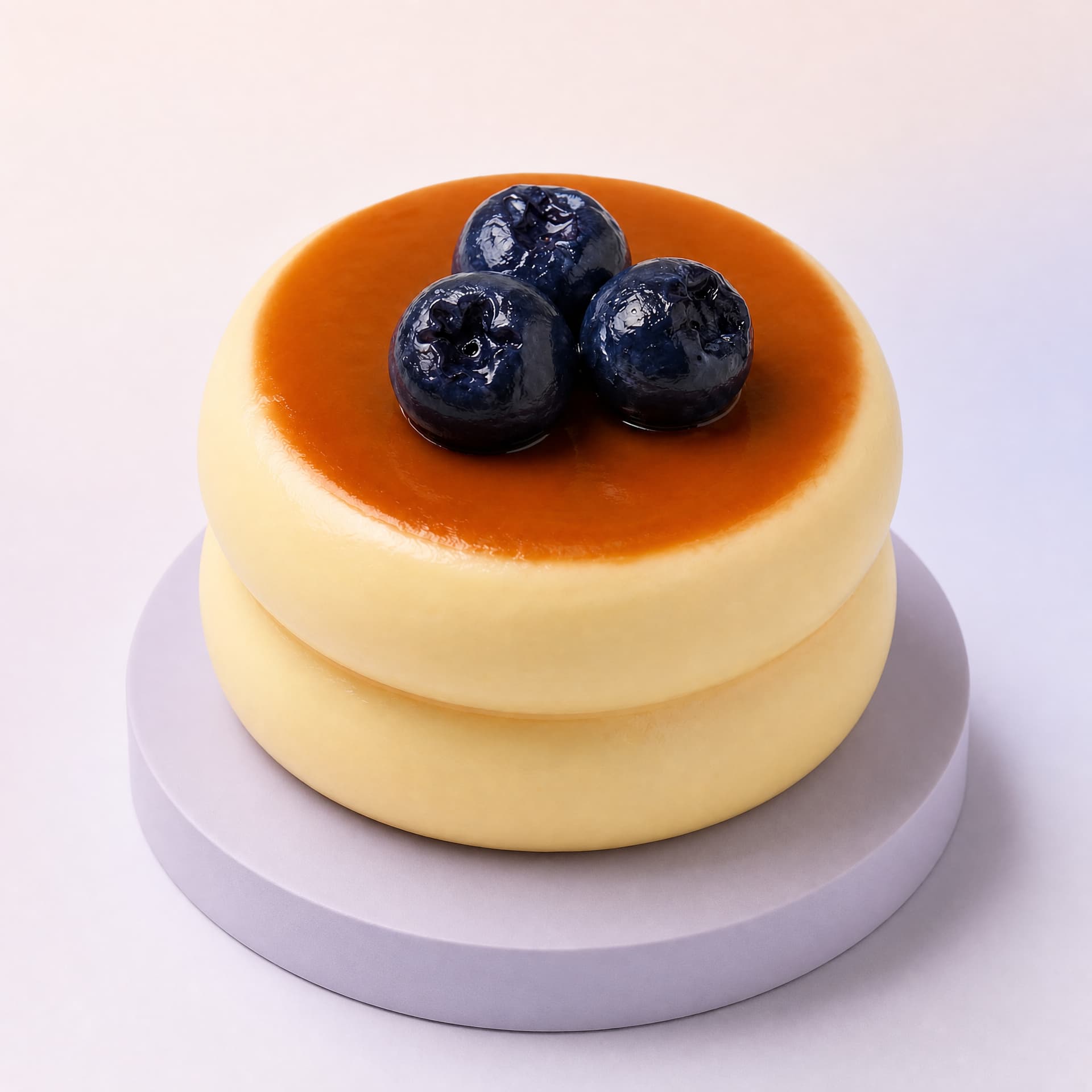 Souffle Taba Cream Squishy toy, blueberry flavor