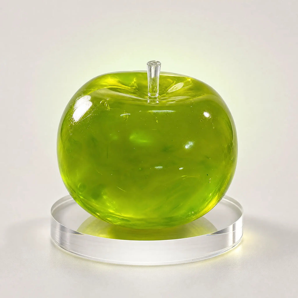 Green Apple Mochi Squeeze toy, front view