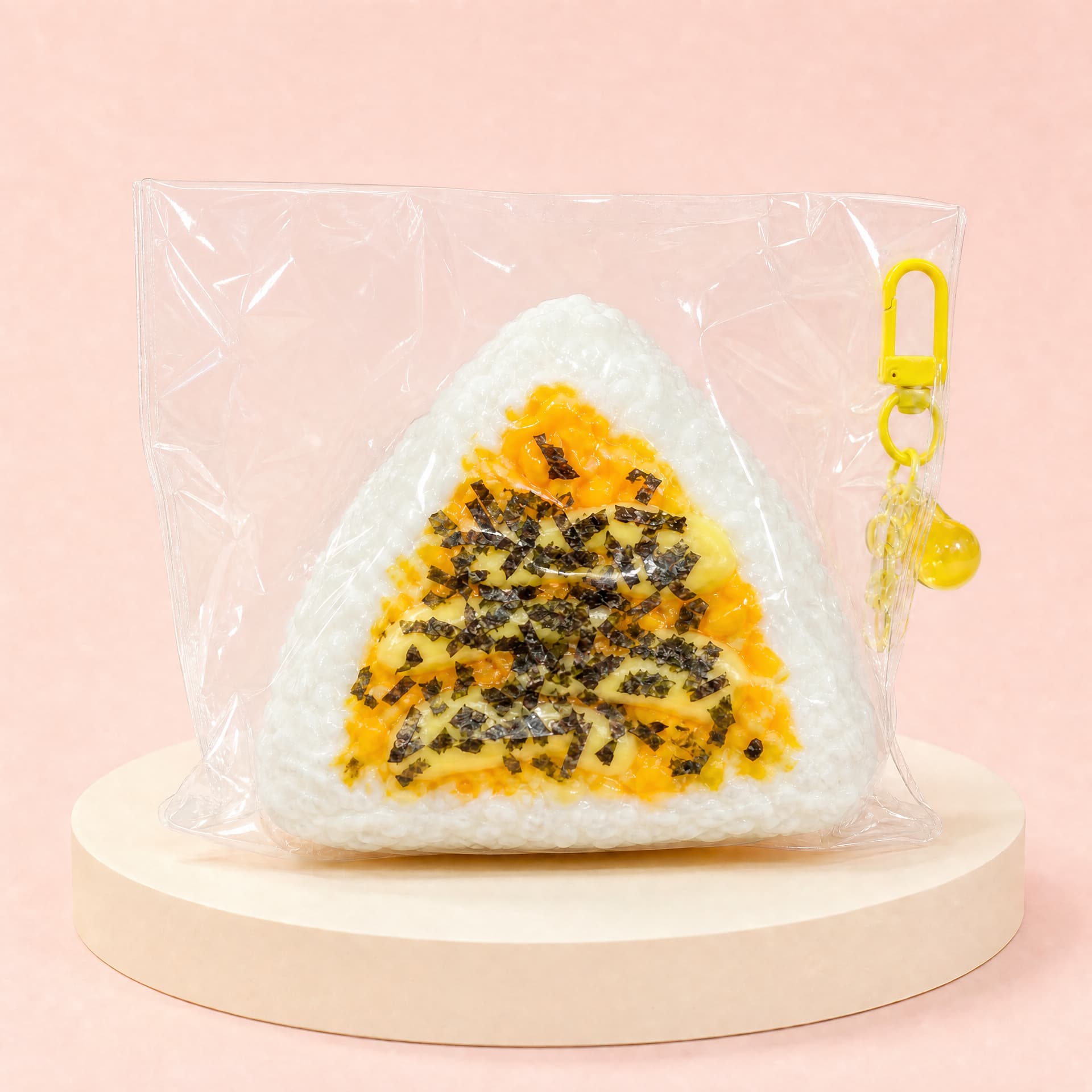 Ultra-slow Rebound Onigiri Taba rice ball squishy toy, front view