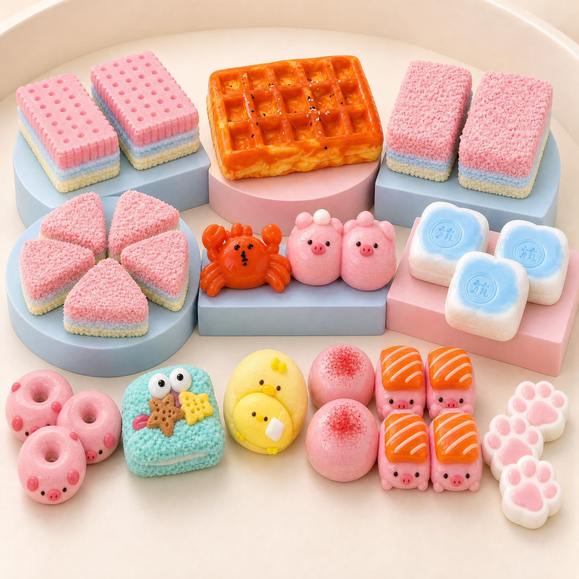 Variety Taba Squeeze Collection, full lineup of 15 squishy designs
