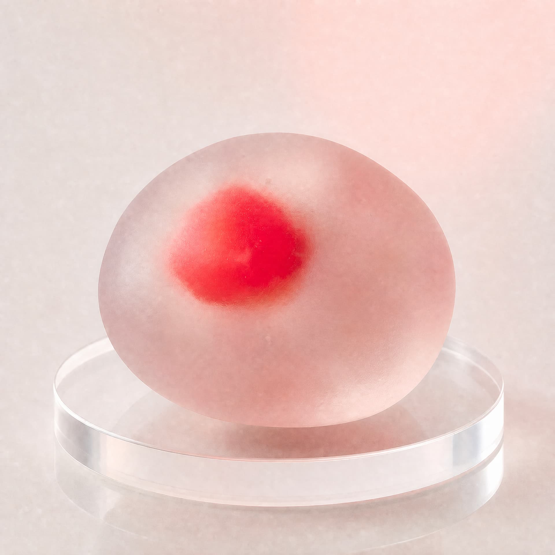 Strawberry Mochi Squeeze toy, smooth finish